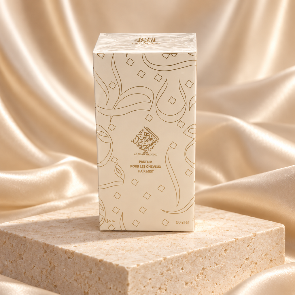 Al Shaikha Hind Hair Mist 50ml by Ahmed Al Maghribi — styled product view