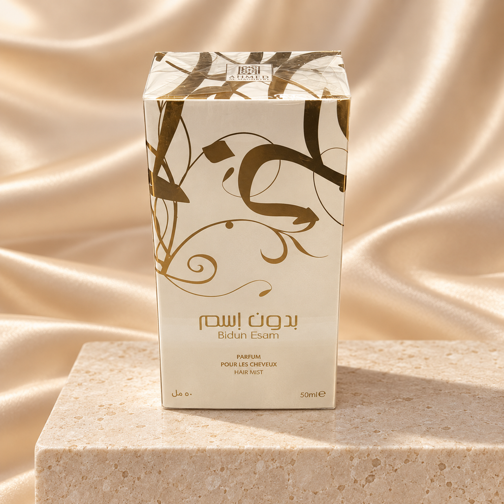 Bidun Esam Hair Mist 50ml by Ahmed Al Maghribi — styled product view