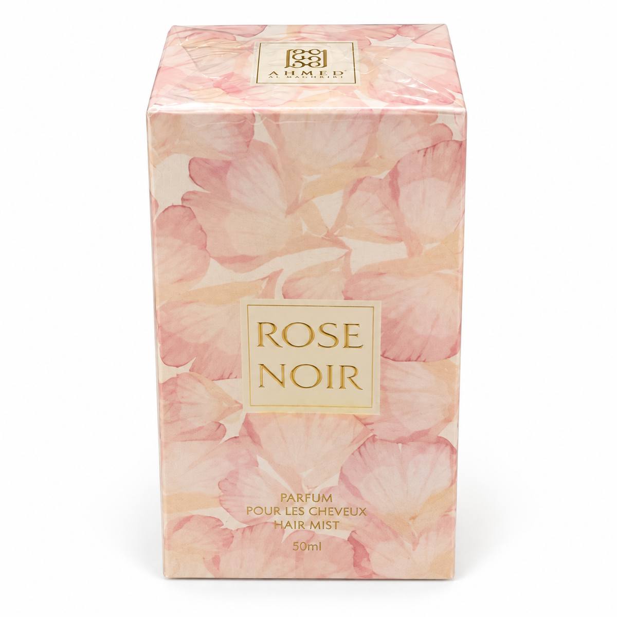 Rose Noir Hair Mist 50ml by Ahmed Al Maghribi — retail packaging