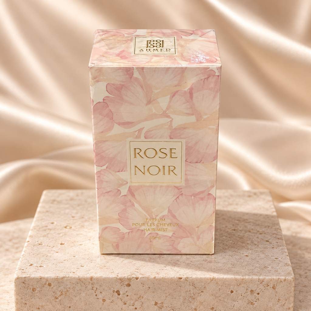 Rose Noir Hair Mist 50ml by Ahmed Al Maghribi — styled product view