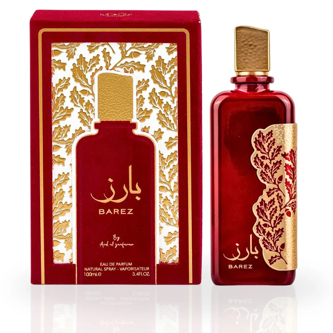 Ard Al Zaafaran Barez 100ml Eau de Parfum bottle and box
