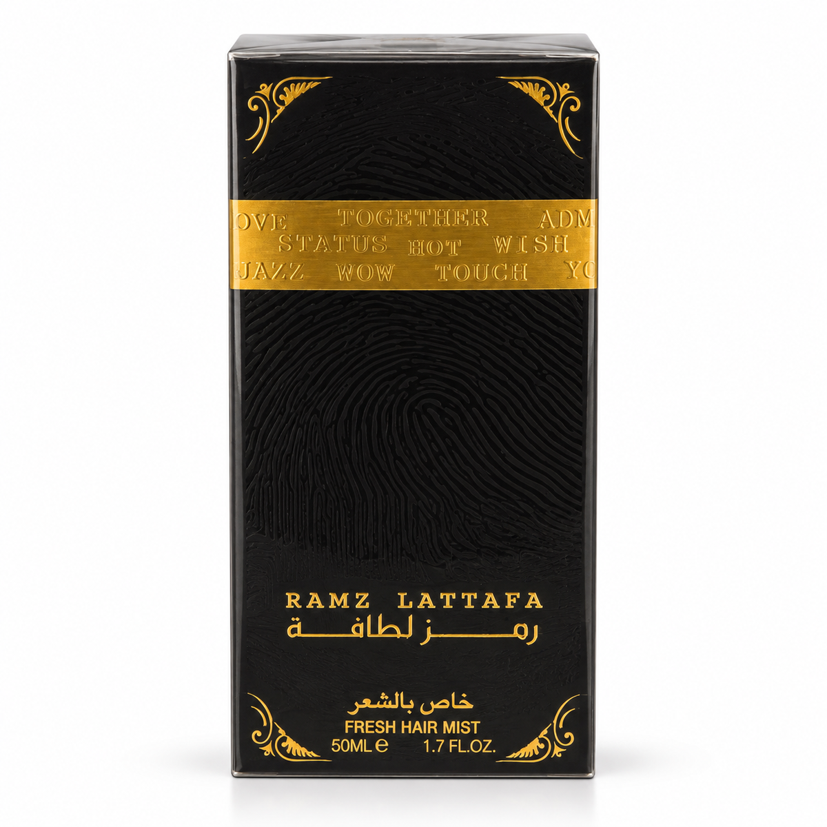 Ramz Lattafa Hair Mist 50ml by Lattafa – boxed product on white background