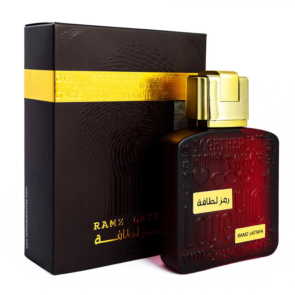 Lattafa Ramz Gold 100ml Eau de Parfum bottle and box