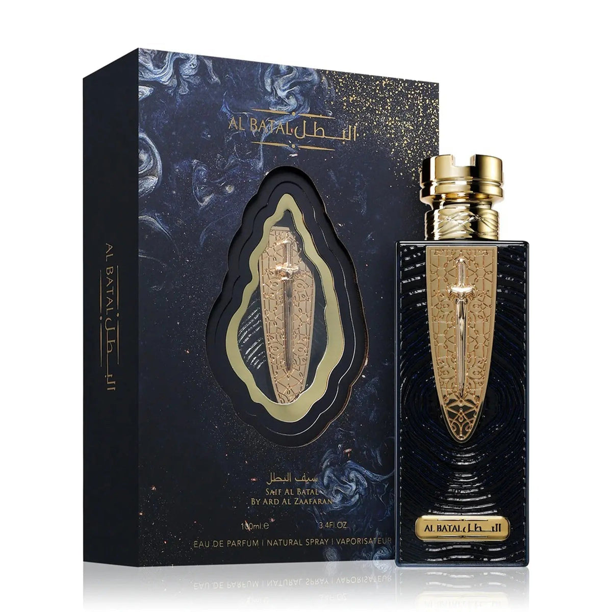 Ard Al Zaafaran Saif Al Batal 100ml Eau de Parfum bottle and box